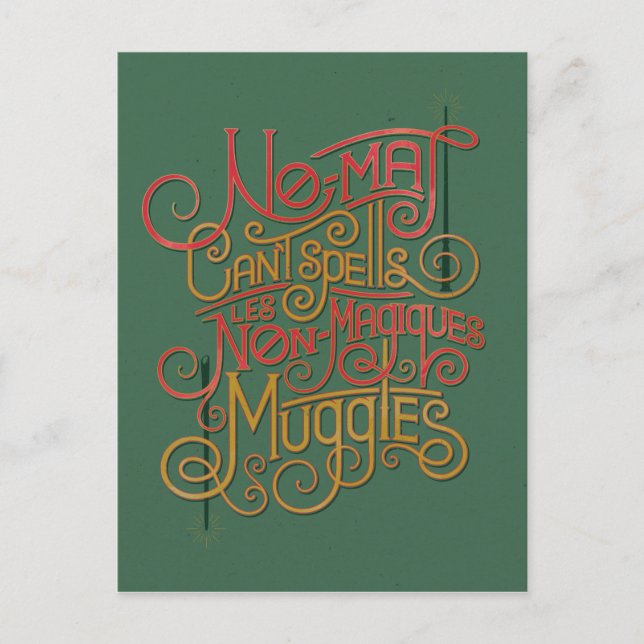 MUGGLE™ Localised Translations Graphic Postcard (Front)