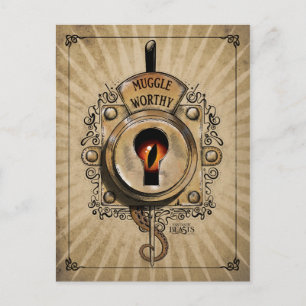 MUGGLE WORTHY™ Lock Postcard