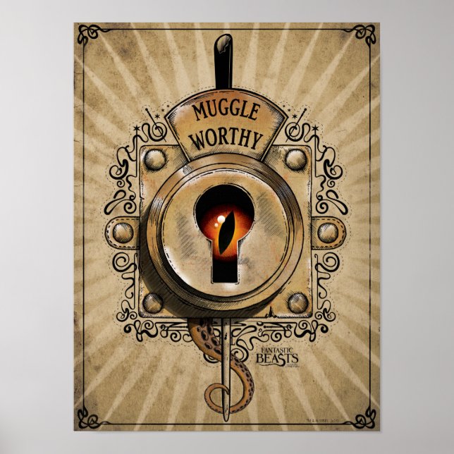 MUGGLE WORTHY™ Lock Poster (Front)