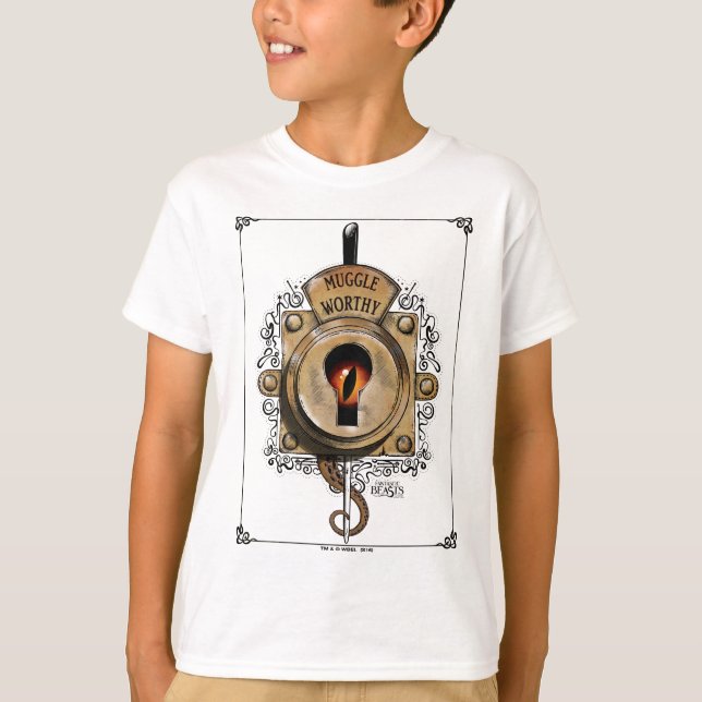 MUGGLE WORTHY™ Lock T-Shirt (Front)