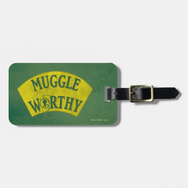 MUGGLE WORTHY™ LUGGAGE TAG (Front Horizontal)