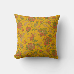 mughal art motifs and borders textile digital ethn cushion