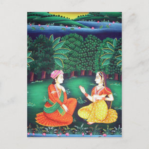Mughal art postcard