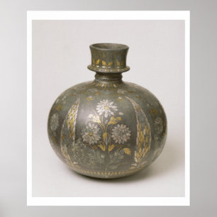 Mughal Flask (metalwork) Poster