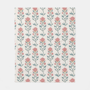 Mughal Floral Butta Fleece Blanket