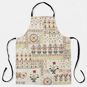Mughal Floral Paisley: Ethnic Digital Elegance. Apron