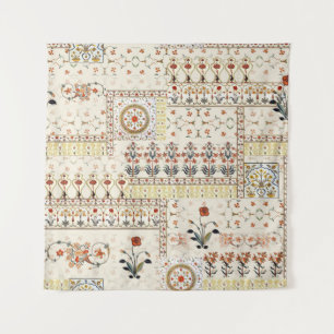 Mughal Floral Paisley: Ethnic Digital Elegance. Tapestry