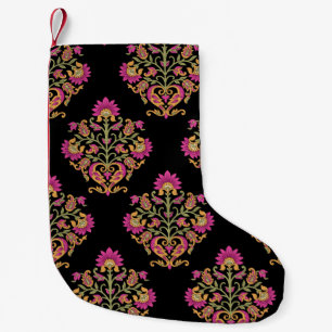 Mughal floral paisley, seamless design. small christmas stocking