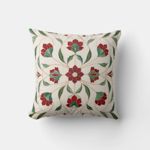 Mughal Flowers Pattern Cushion