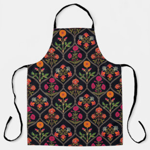 mughal motif Kani Look ornament pattern multi colo Apron