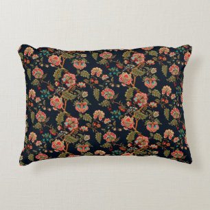 mughal motif ornament pattern multi color backgrou decorative cushion