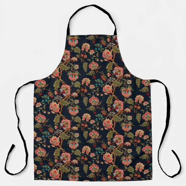 mughal motif ornament pattern multi colour backgro apron (Front)