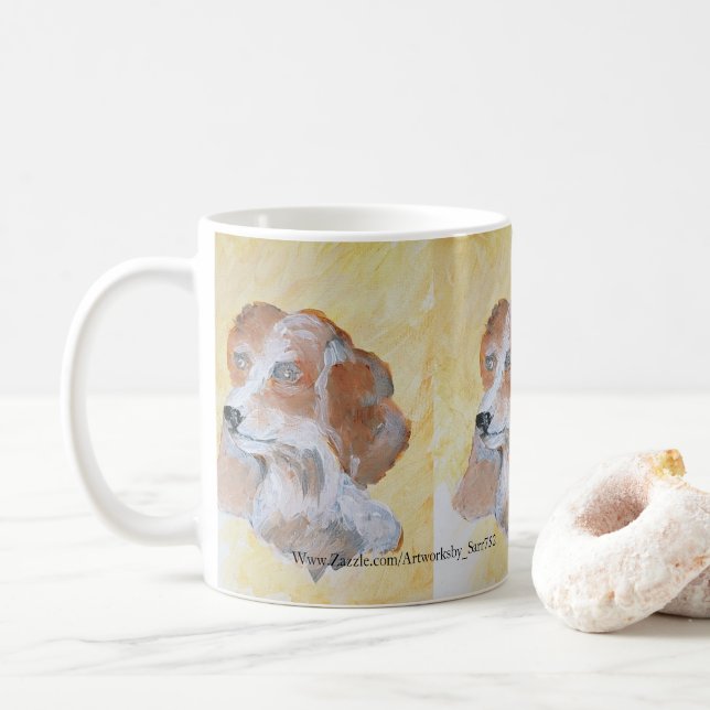 Mugs/ Beagle Coffee Mug (With Donut)