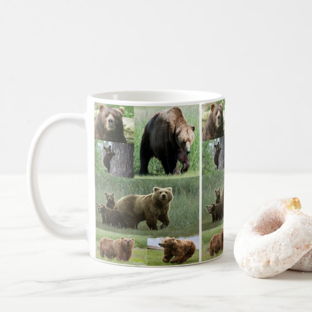 mugs bears wildlife (With Donut)