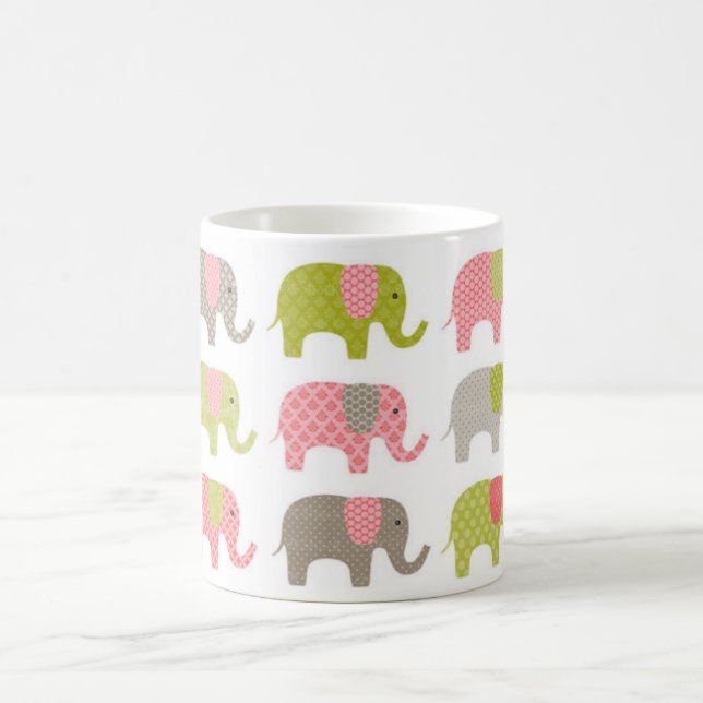 Mugs, Coffee Mugs, Office Mugs Colourful Elephants (Center)