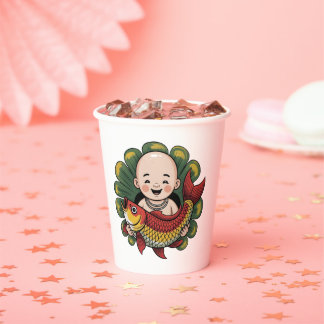 Mugs & Cups | Chloe Baby – Cute Boy with Lucky Koi