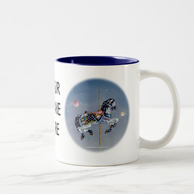 Mugs, Cups - Grey Mare Carousel Horse (Right)