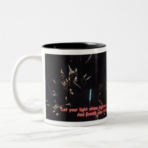 Mugs: Fireworks Two-Tone Coffee Mug