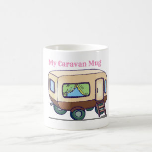Mugs for coffee my caravan camping holiday tea cup