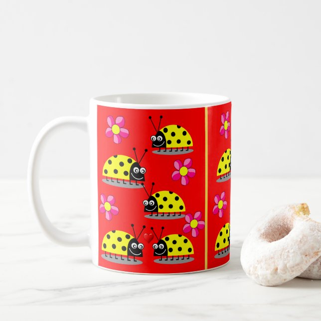 mugs ladybugs (With Donut)