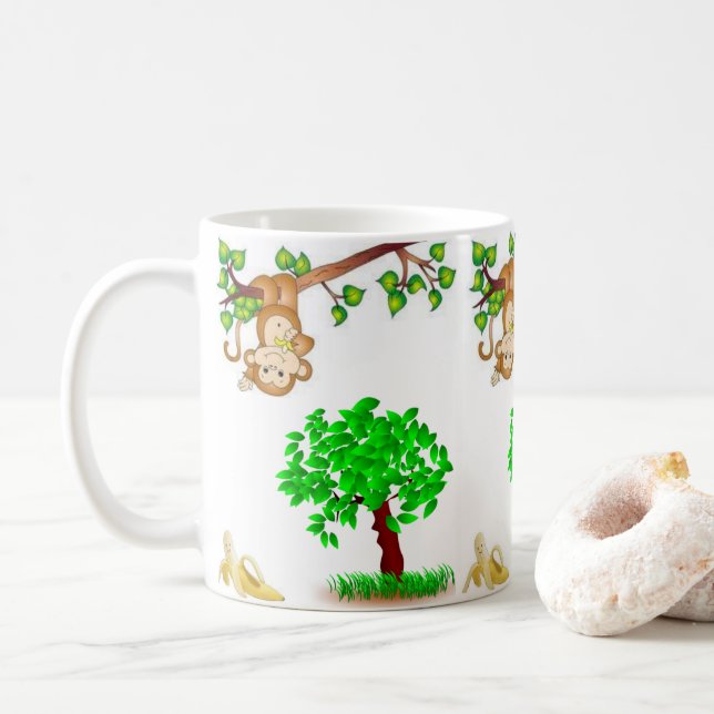 mugs  monkeys (With Donut)