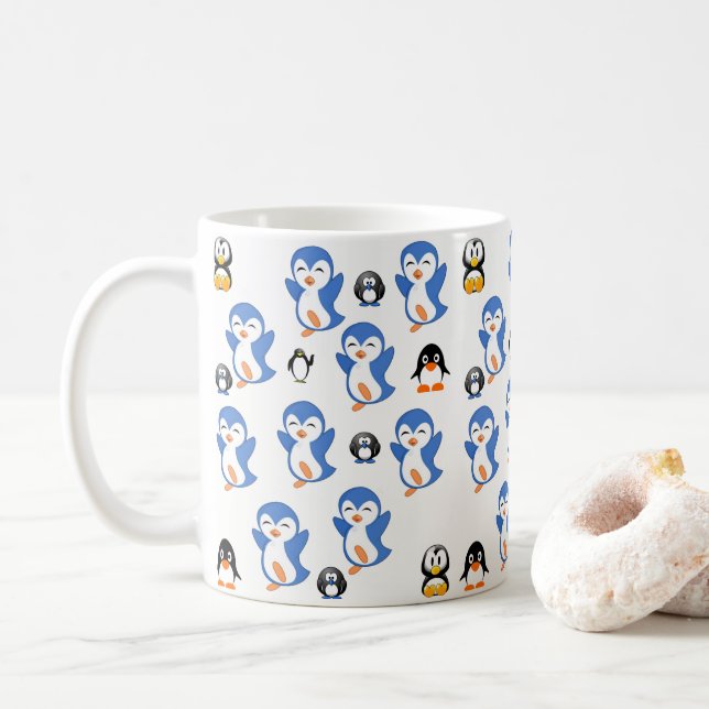 mugs penguins (With Donut)