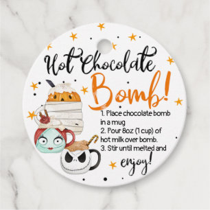 Mugs Stars Halloween Hot Chocolate Bomb Favour Tags