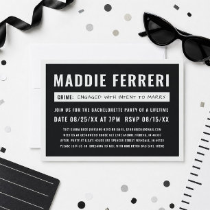 Mugshot Board Party Invitation