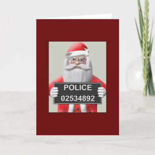 Mugshot - Santa Claus Holiday Card