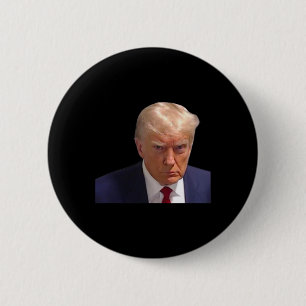 Mugshot Trump 1st Picture Donald Prison Mug Shot C 6 Cm Round Badge