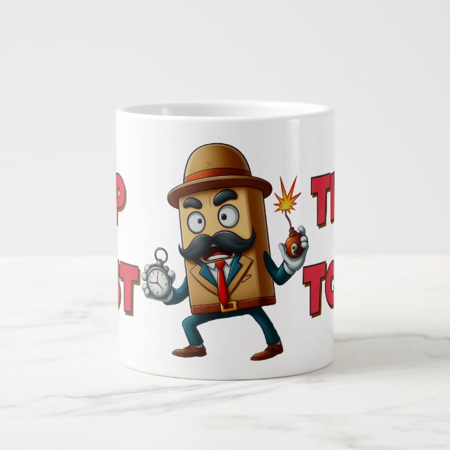 Mugsterious Time Large Coffee Mug (Front)