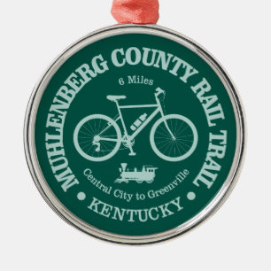 Muhlenberg County Rail Trail (cycling) Metal Ornament