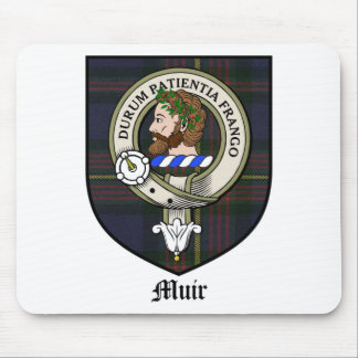 Muir Clan Crest Badge Tartan Mouse Pad