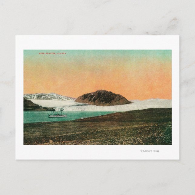 Muir Glacier and Icebergs in Alaska #2 Postcard (Front)