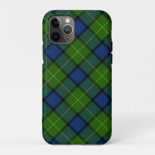 Muir Moore tartan green blue plaid iPhone 11 Pro Case