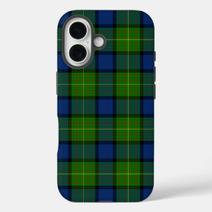 Muir Moore tartan green blue plaid iPhone 16 Case