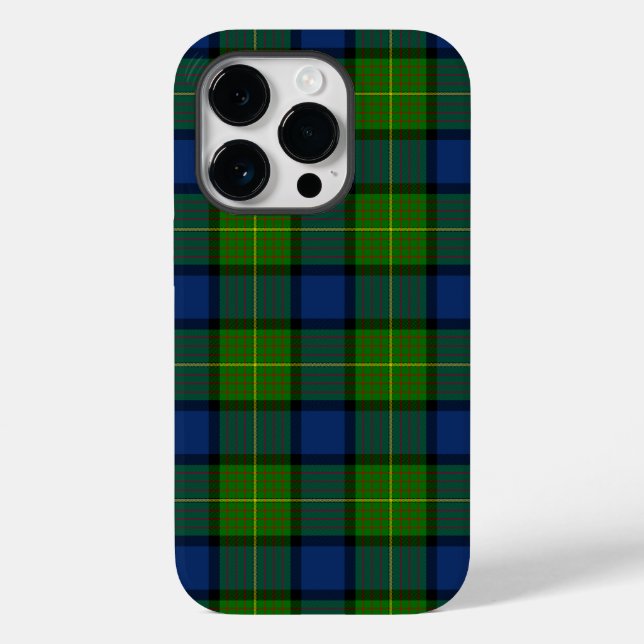 Muir Moore tartan green blue plaid Case-Mate iPhone Case (Back)