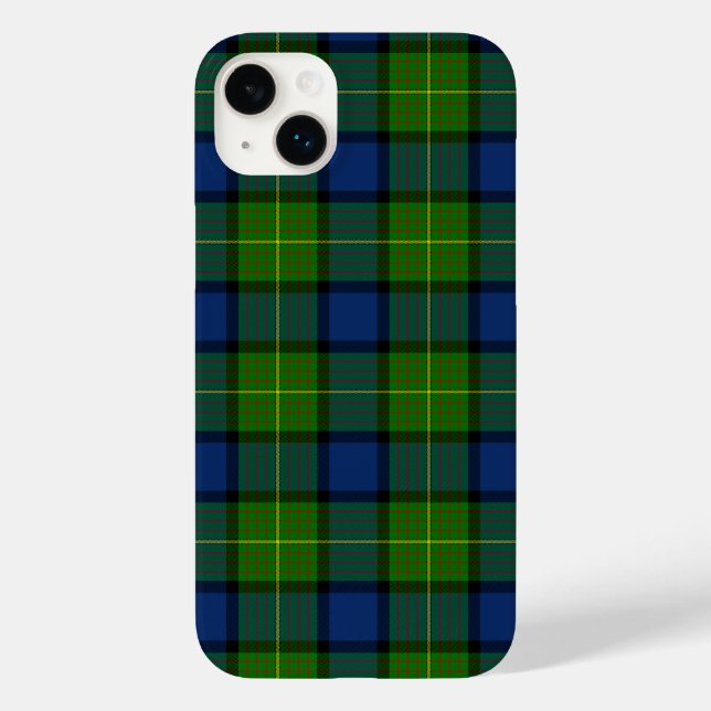 Muir Moore tartan green blue plaid Case-Mate iPhone Case (Back)