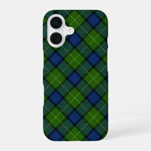 Muir Moore tartan green blue plaid iPhone 16 Case