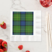 Muir Moore tartan green blue plaid