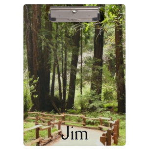 Muir Woods Path I Nature Photography Clipboard