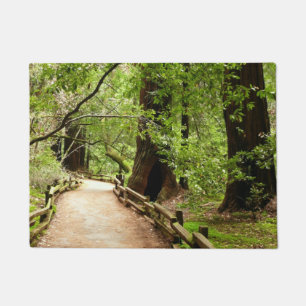 Muir Woods Path II Nature Photography Doormat