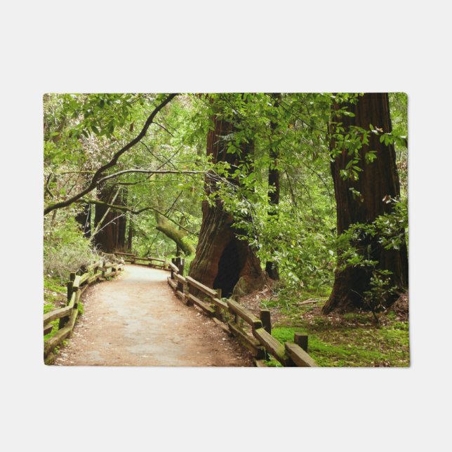 Muir Woods Path II Nature Photography Doormat (Front)