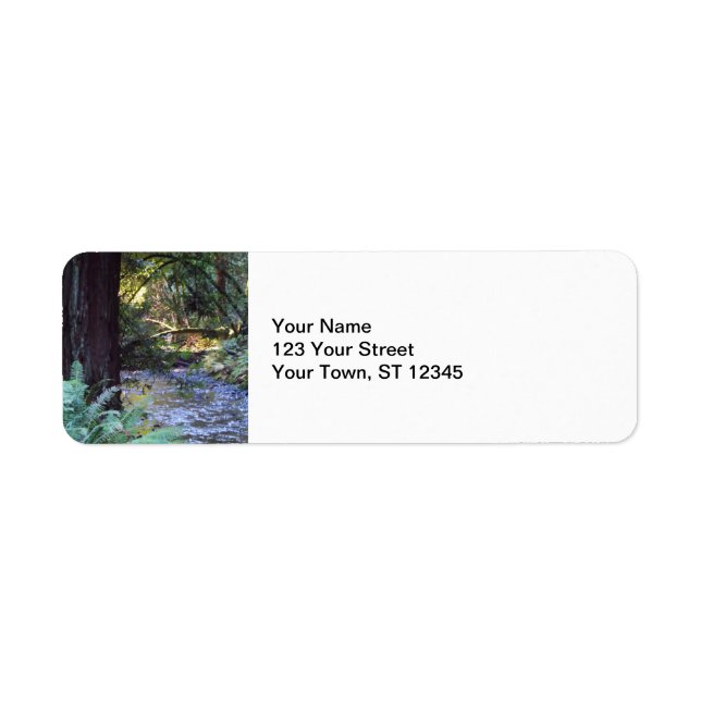 Muir Woods Stream Return Address Label (Front)