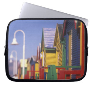 Muizenburg Bathing Boxes, near Capetown, South Laptop Sleeve