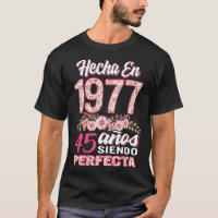 Mujer 45 Cumpleaños Regalo Hecha En 1977, 45 Anos