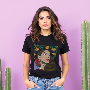 Mujer Mariachi Mexicana Pop Art T-Shirt