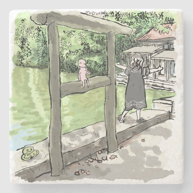 Muji Saire Stone Coaster (Front)