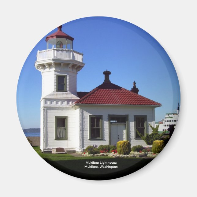 Mukilteo Lighthouse, Mukilteo, Washington Magnet (Front)