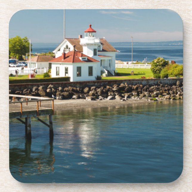 Mukilteo Lighthouse, Mukilteo, Washington, USA Coaster (Front)